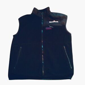 Steamboat Black Fleece Vest With Zippered Pockets